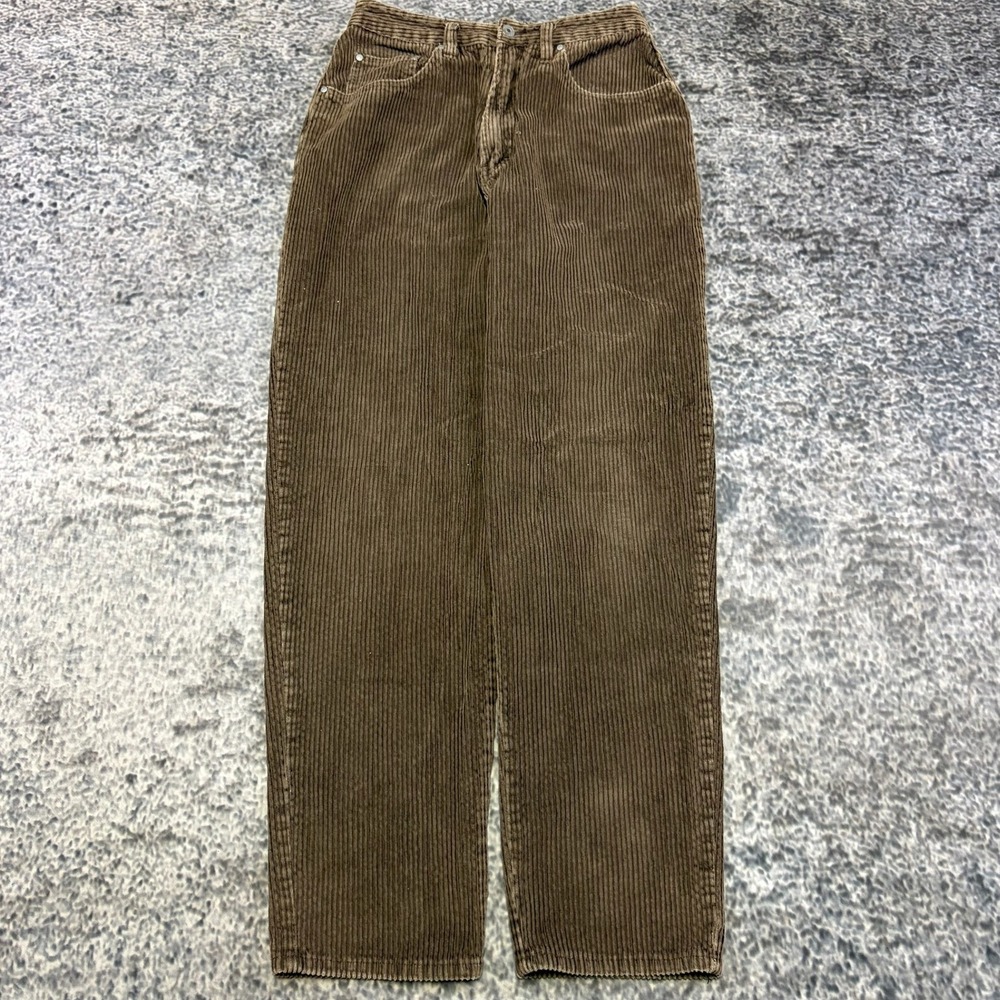 Unionbay Corduroy Pants Womens 11 (27x30) Brown Straight Leg Casual VTG Y2K - Picture 2 of 14